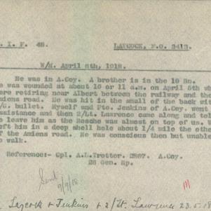 Soldier packet page