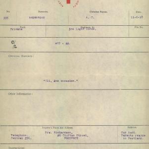 Soldier packet page