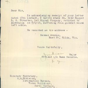 Soldier packet page