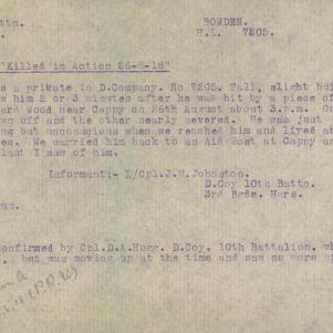 Soldier packet page