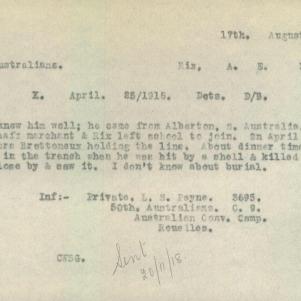 Soldier packet page
