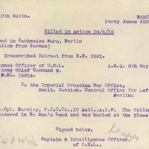 Soldier packet page