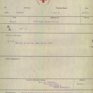 Soldier packet page