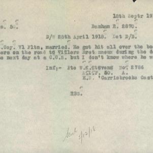 Soldier packet page