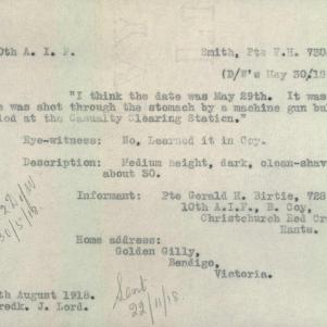 Soldier packet page