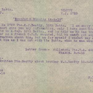 Soldier packet page