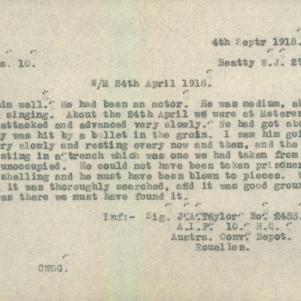 Soldier packet page