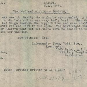 Soldier packet page