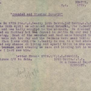 Soldier packet page