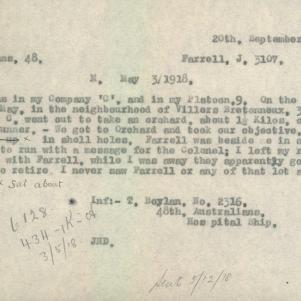 Soldier packet page