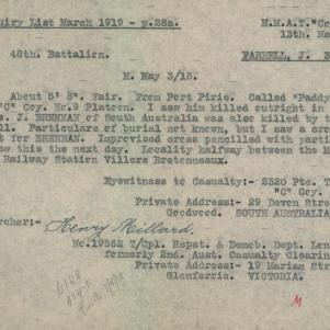 Soldier packet page