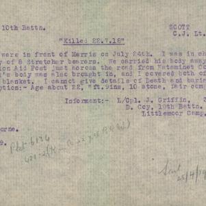 Soldier packet page