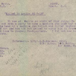 Soldier packet page