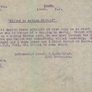 Soldier packet page