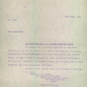 Soldier packet page