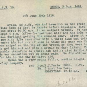 Soldier packet page