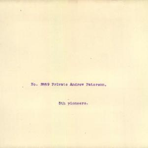 Soldier packet page