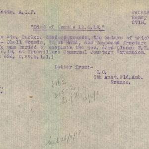 Soldier packet page