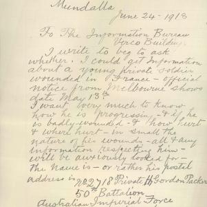 Soldier packet page