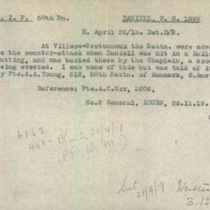 Soldier packet page