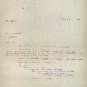Soldier packet page