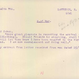 Soldier packet page