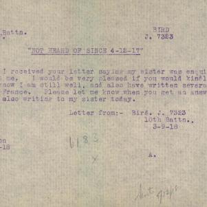 Soldier packet page