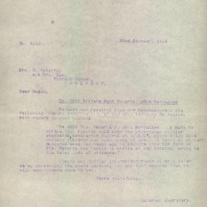 Soldier packet page