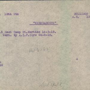 Soldier packet page
