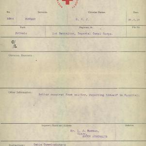 Soldier packet page