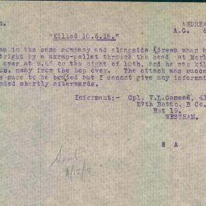 Soldier packet page
