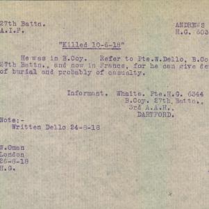 Soldier packet page