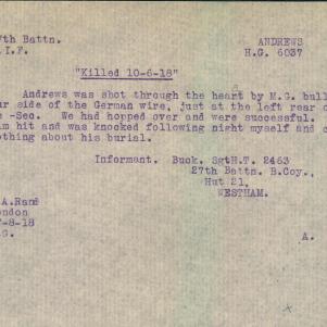 Soldier packet page