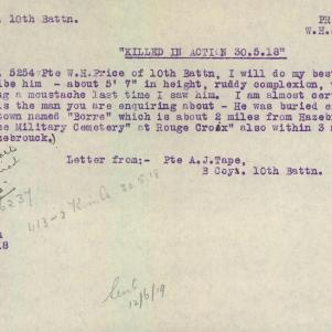 Soldier packet page