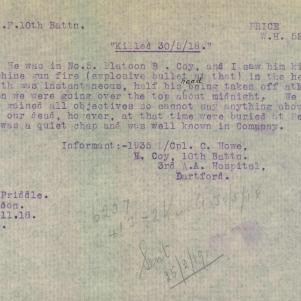 Soldier packet page