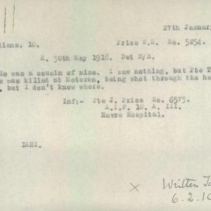 Soldier packet page