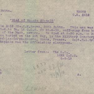 Soldier packet page