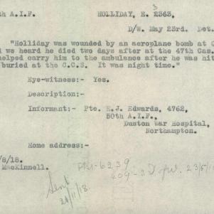 Soldier packet page