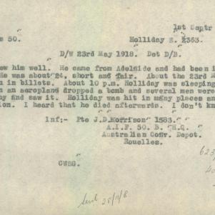 Soldier packet page