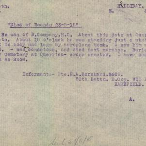 Soldier packet page
