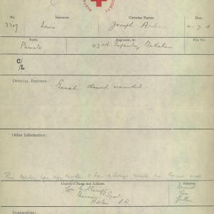 Soldier packet page