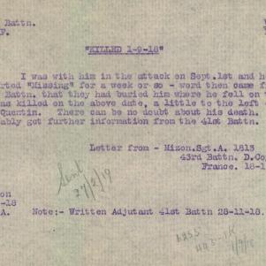 Soldier packet page