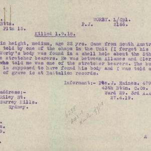 Soldier packet page