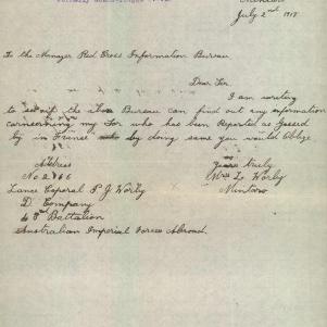 Soldier packet page