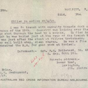 Soldier packet page