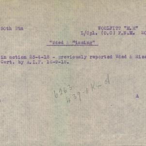 Soldier packet page