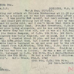 Soldier packet page