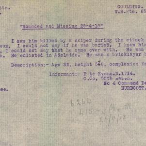 Soldier packet page