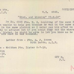 Soldier packet page