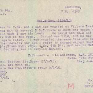 Soldier packet page